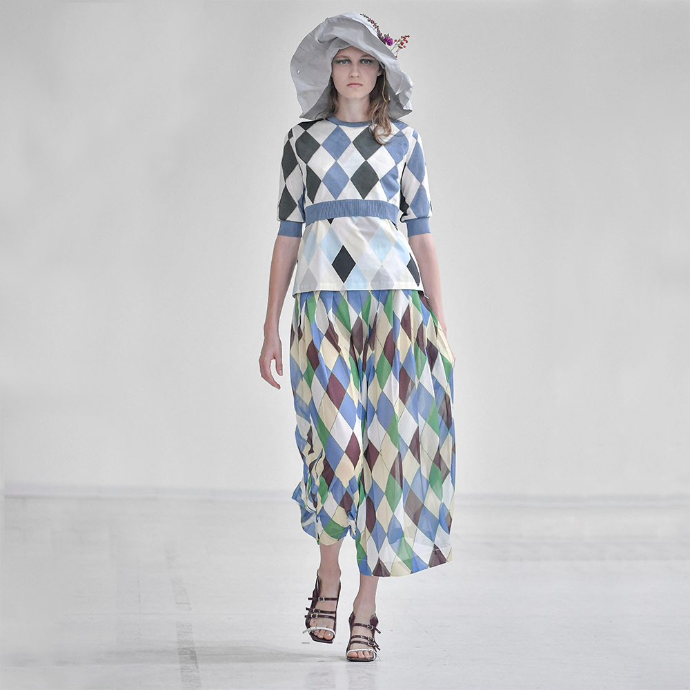 Super Flea Market+Arthur Arbesser+Argyle blouse +SUPER friend1